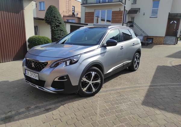 Peugeot 3008 cena 71500 przebieg: 212000, rok produkcji 2017 z Brusy małe 172